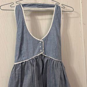 Built by Wendy Chambray Halter Dress Small